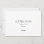 Niedlich-blaue Elephant-Babydusche Dankeskarte (Rückseite)