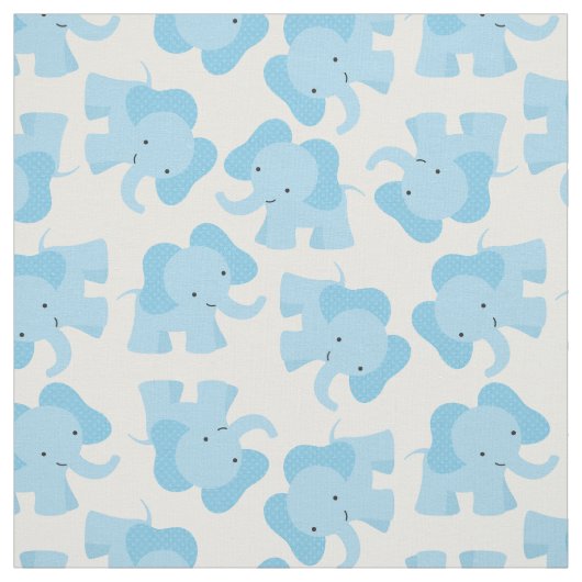Niedlich-blaue Elephant-Kinderzimmer Stoff (Muster)