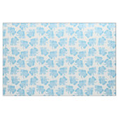 Niedlich-blaue Elephant-Kinderzimmer Stoff (Fat Quarter (45,7 x 55,9 cm))