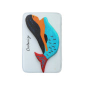 Niedlich-blaue Meerjungfrau Thunder_Cove Badematte (Vorderseite Vertikal)