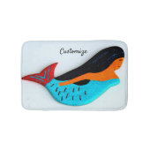 Niedlich-blaue Meerjungfrau Thunder_Cove Badematte (Vorderseite)