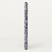 Niedlich-blaue Paisley-Muster Case-Mate iPhone Hülle (Hinten/Rechts)