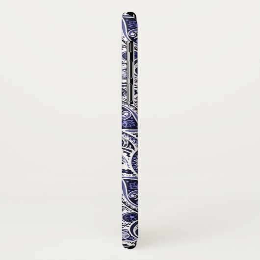 Niedlich-blaue Paisley-Muster Case-Mate iPhone Hülle (Hinten/Links)