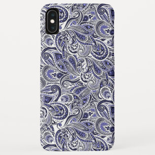 Niedlich-blaue Paisley-Muster Case-Mate iPhone Hülle