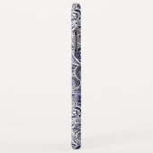 Niedlich-blaue Paisley-Muster Case-Mate iPhone Hülle (Hinten/Rechts)