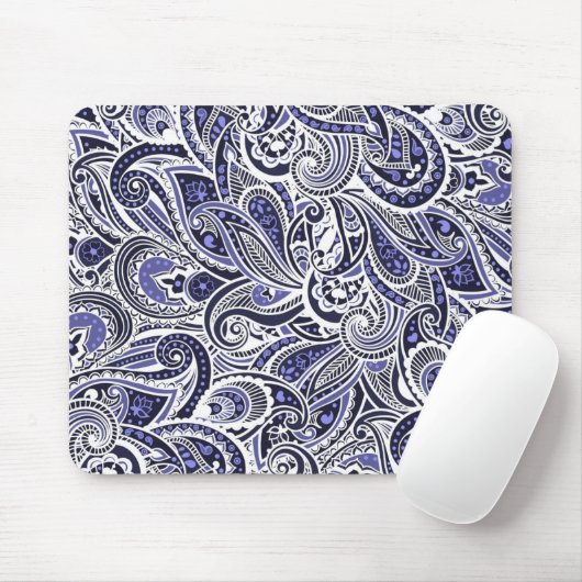 Niedlich-blaue Paisley-Muster Mousepad (Mit Mouse)