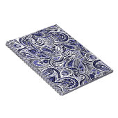 Niedlich-blaue Paisley-Muster Notizblock (Rechte Seite)