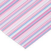 Niedlich-blaue Rosa Streifen Tischdecke (Schrägansicht)