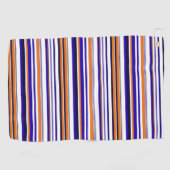 Niedlich-blaue Streifen Golfhandtuch (Horizontal)