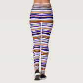 Niedlich-blaue Streifen Leggings (Rückseite)