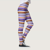Niedlich-blaue Streifen Leggings (Rechts)