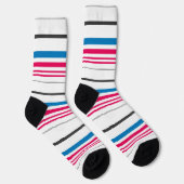 Niedlich-blaue Streifen Socken (Rechts)