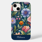 Niedlich-blaue Wildblume Case-Mate iPhone Hülle (Rückseite)