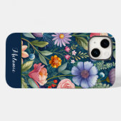 Niedlich-blaue Wildblume Case-Mate iPhone Hülle (Rückseite (Horizontal))