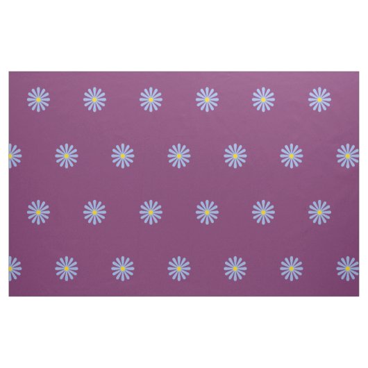 Niedlich Blauer Blumenmuster auf Trauben Lila Stoff (Fat Quarter (45,7 x 55,9 cm))