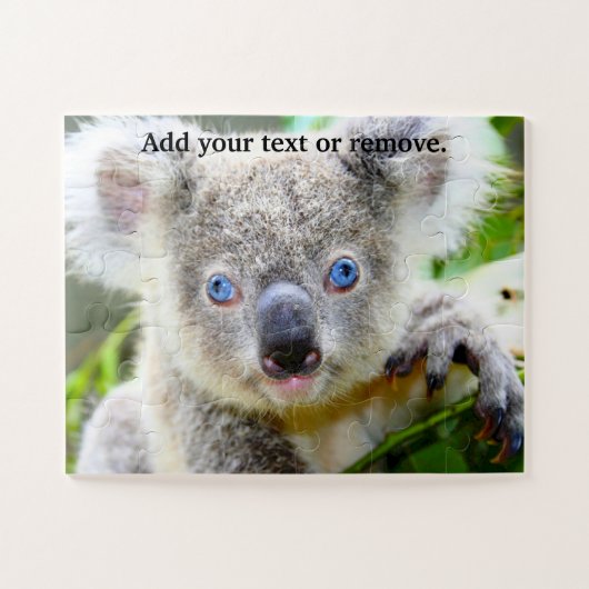 Niedlich-blauer mit Augen Koala-Bär-Marsupe, Austr Puzzle (Horizontal)