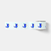 Niedlich Blauer Parrot Funny Ribbon Satinband (Vorderseite)