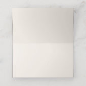 Niedlich Blauer Rosa Springtime Platzkarte (Innenseite Aufgefaltet)