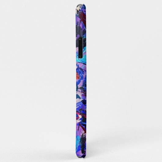 Niedlich-blaues abstraktes Bild Case-Mate iPhone Hülle (Hinten/Rechts)