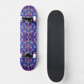 Niedlich-blaues abstraktes Bild Skateboard (Vorderseite)