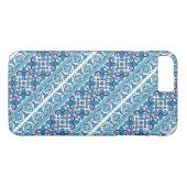 Niedlich blaues ukrainisches Muster-Design Case-Mate iPhone Hülle (Rückseite (Horizontal))