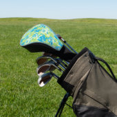 Niedlich-blaugrüne, nahtlose Lilie Golf Headcover (In SItu)
