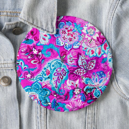 Niedlich-blaurosa Blume Button (Beispiel)