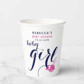 Niedlich-Blauwal-Thema Kinderdusche Pappbecher (Rückseite)