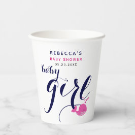 Niedlich-Blauwal-Thema Kinderdusche Pappbecher