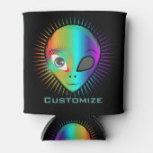 Niedlich Blinkende Alien Head Thunder_Cove Dosenkühler (Vorderseite)