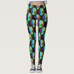 Niedlich Blinkende Alien Head Thunder_Cove Leggings