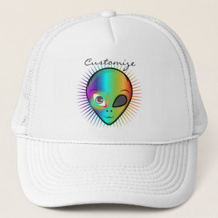 Niedlich Blinkende Alien Head Thunder_Cove Truckerkappe