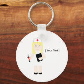 Niedlich Blond Nurse Schlüsselanhänger (Vorderseite)