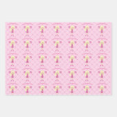 Niedlich Blonde Cheerleader Custom Pink Birthday G Geschenkpapier Set (Vorderseite 2)