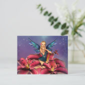 Niedlich blonde Fairy Postkarte (Stehend Vorderseite)