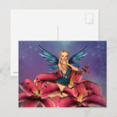 Niedlich blonde Fairy Postkarte (Vorne/Hinten)