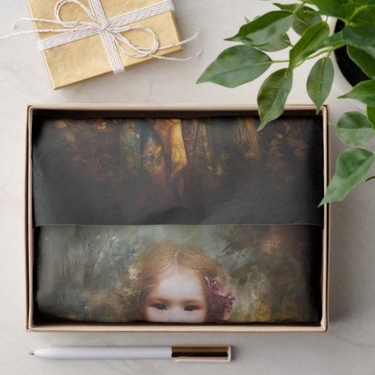 Niedlich Blonde Magic Child Fairy EG6R Decoupage Seidenpapier (Geschenk)