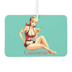 Niedlich Blonde Martini Bikini Girl Thunder_Cove Autolufterfrischer