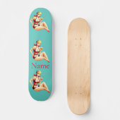 Niedlich Blonde Martini Bikini Girl Thunder_Cove Skateboard (Vorderseite)