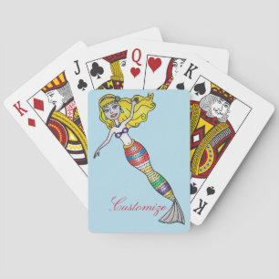 Niedlich Blonde Mermaid Thunder_Cove Spielkarten