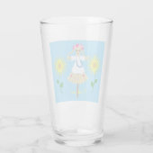 Niedlich Blonde Pigtails Scarecrow Glas (Rückseite)