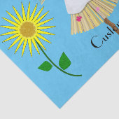 Niedlich Blonde Pigtails Scarecrow Seidenpapier (Ausschnitt)