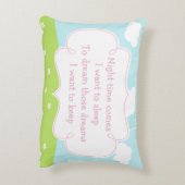 Niedlich Blonde unsere kleine Prinzessin Dekokissen (Rückseite(Vertikal))