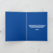 Niedlich Blue and White Labrador Husband 60. Gebur Karte (Innenseite)