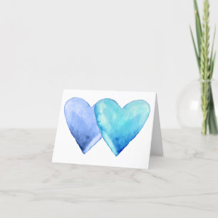 Niedlich Blue Aqua Neue Faltkarte für Kleinkinder Dankeskarte