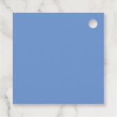 Niedlich Blue Arch Gingham Kariert Bow Boy Baby Du Geschenkanhänger (Rückseite)