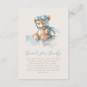 Niedlich Blue Aviator Teddy Bärenbücher für Baby Begleitkarte (Vorderseite)