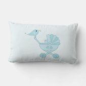 Niedlich Blue Baby Bird Lendenkissen (Rückseite)