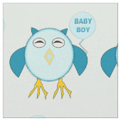 Niedlich Blue Baby Bowl Gemustertes Gewebe Stoff (Nahaufnahme)