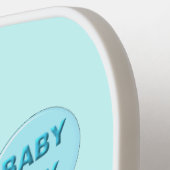 Niedlich Blue Baby Bowl Owl Pickleball Schläger (Linke Seite)